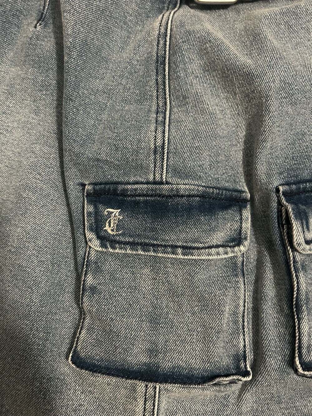 Juicy Couture Belted Denim Cargo Mini Skirt - Picture 3 of 5